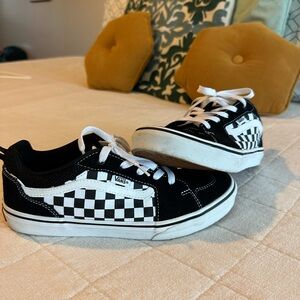 Vans Classic Black and White Checkered Shoes